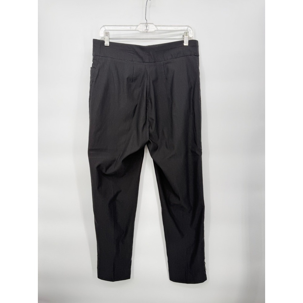 N Touch Pants Black Pull On Button Hem Trousers Basic Workwear Office Size 14 - Picture 2 of 7
